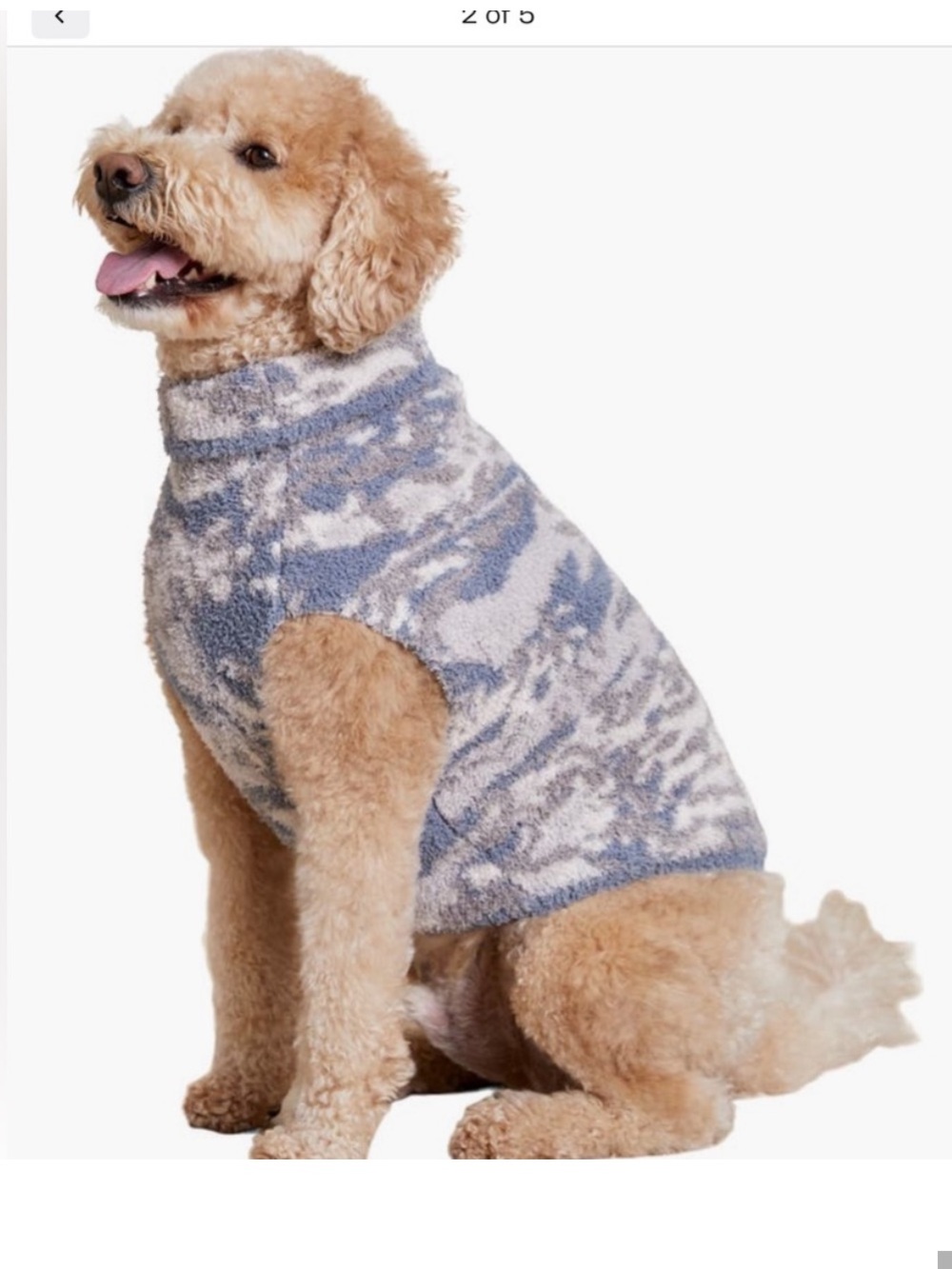 NWT plush dog sweater - small